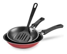 Kit Frigideira Francesa 16cm E 20cm Alumínio Cereja 8985 Mta