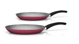 Kit Frigideira Francesa antiaderente 24cm + 20cm Premium Cereja Panelux 2pçs