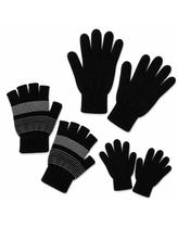 Kit Frio Conjunto Luva Adulto Preto com dedos e sem dedos Kit Frio Conjunto Luva Adulto Preto com dedos e sem dedos