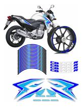 Kit Friso De Roda + Carenagem Honda Cb 300r 2015 Azul Wb371