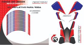 Kit Friso E Tank Pad Cbr250 Cc Tricolor