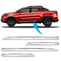 Kit Friso Inferior Porta Lateral Original Cromado Toro 2016 a 2024 4 Portas