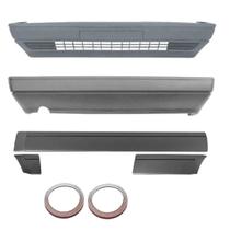 Kit Friso Lateral e Parachoque Gol Voyage 91/95 12cm Cinza