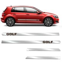 Kit Friso Lateral Personalizado Largo Cromado Golf 2007 a 2023 4 Portas