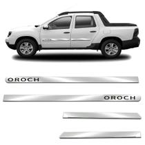 Kit Friso Lateral Personalizado Largo Cromado Oroch 2015 a 2023 4 Portas