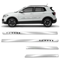 Kit Friso Lateral Personalizado Largo Cromado T-Cross 2019 a 2023 4 Portas