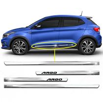 Kit Friso Lateral Personalizado Modelo Slim Inferior Cor Cromado Argo 2017 2018 2019 2020 4 Portas