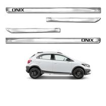 Kit Friso Lateral Personalizado Modelo X-Treme Cor Cromado Onix 2012 a 2020 4 Portas