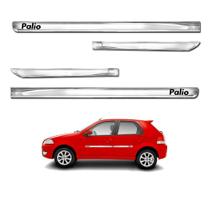 Kit Friso Lateral Personalizado Modelo X-Treme Cor Cromado Palio G1 G2 G3 G4 1996 a 2016 4 Portas