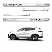 Kit Friso Lateral Personalizado Modelo X-Treme Cor Cromado Sportage 2011 a 2020 4 Portas