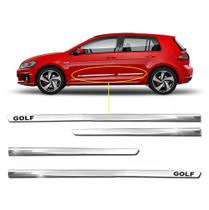 Kit Friso Lateral Personalizado Slim Cromado Golf 2007 a 2023 4 Portas