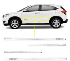 Kit Friso Lateral Personalizado Slim Cromado Hrv 2015 a 2023 4 Portas