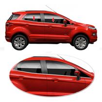 Kit Friso Lateral Pestana Janela Cromado P/ Nova Ecosport 4P