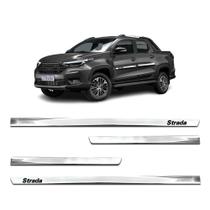 Kit Friso Lateral Slim Cromado Strada 2021 2022 Kit Cromado Personalizado Strada 4 Portas - Shekpart