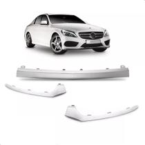 Kit Friso para Mercedes C180 2015 a 2018 Cromado 3 Peças Kit Friso para Mercedes C180 2015 a 2018 Cromado 3 Peças