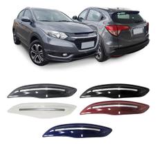 Kit Friso Protetor de Parachoque Hrv 2016 a 2022 6pçs Dianteiro e Traseiro Com Filete Cromado Cores