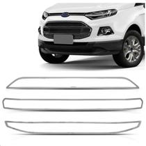 Kit Frisos Grade Parachoque Ecosport 2013 2014 15 2016 Cinza