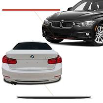 Kit Frisos Para-Choque Bmw 320 328 2014/2015 Preto/Vermelho