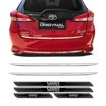Kit Frisos Traseiros Yaris Hatch 18/19 e Soleira Protetora Kit Frisos Traseiros Yaris Hatch 18/19 e Soleira Protetora