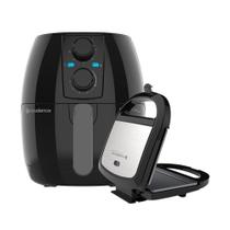 Kit Fritadeira 3L Cadence E Sanduicheira Prime Inox 220V