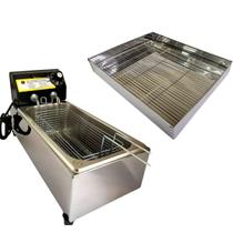 Kit Fritadeira Elétrica 3,5L 110V + Escorredor de Óleo Inox