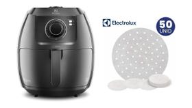 Kit Fritadeira Grafite Airfryer 5L + Protetor 50 Unidades