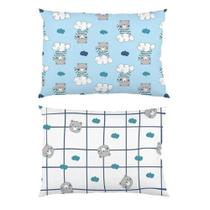 Kit Fronha 2Pçs Baby Estampada Malha Menino Menina Bambi