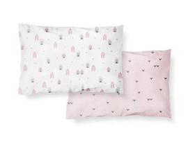 Kit Fronha Bebê Com 2 Pçs 31cm x 22cm Casinha Papi Kit Fronha Bebê Com 2 Pçs 31cm x 22cm Casinha Papi