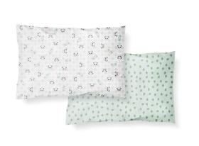 Kit Fronha Bebê Com 2 Pçs 31cm x 22cm Panda Papi