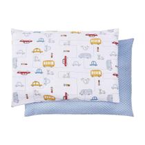 Kit Fronha Bebê Com 2 Pçs 40cm x 28cm Carros Papi Kit Fronha Bebê Com 2 Pçs 40cm x 28cm Carros Papi