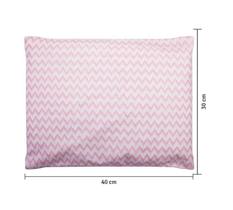 Kit Fronha Bebê Com 2 Pçs 40cm x 30cm Chevron Rosa Papi Kit Fronha Bebê Com 2 Pçs 40cm x 30cm Chevron Rosa Papi
