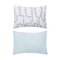 Kit Fronha Bebê Lisa e Estampada 100% Algodão C/ 2 unidades - Papi