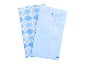 Kit Fronha Bebe Menino Azul Tema Circus 28x40 Com 2 unidades 100% Algodão