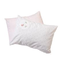 Kit Fronha Bordado Bebê 40x28cm 100% Algodão 150 fios c/ 2 unidades Kit Fronha Bordado Bebê 40x28cm 100% Algodão 150 fios c/ 2 unidades