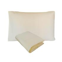 Kit Fronha e Lençol de Elástico Mini Berço Percal 200 Fios 100% Algodão Marfim Arrumadinho Enxovais Kit Fronha e Lençol de Elástico Mini Berço Percal 200 Fios 100% Algodão Marfim Arrumadinho Enxovais