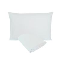 Kit Fronha e Lençol de Elástico Mini Cama Percal 200 Fios 100% Algodão Branco Arrumadinho Enxovais Kit Fronha e Lençol de Elástico Mini Cama Percal 200 Fios 100% Algodão Branco Arrumadinho Enxovais