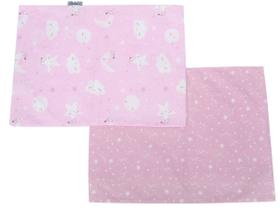 Kit Fronha Enxoval Bebe Rosa C/2 28x40 Estampada Algodão Kit Fronha Enxoval Bebe Rosa C/2 28x40 Estampada Algodão