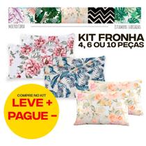 Kit Fronha Estampada Premier em Microfibra - 4 / 6 / 10 unidades