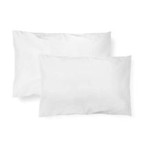 Kit Fronha Malhas Lisa 40 x 28Cm Com 2 Pçs Branca Papi Kit Fronha Malhas Lisa 40 x 28Cm Com 2 Pçs Branca Papi