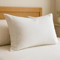 Kit Fronha Percal 600 Fios Algodão Egípcio Ponto Palito 70 x 50 Toque Macio Aveludado Luxo