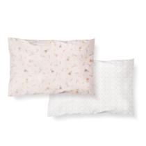 Kit Fronha travesseiro antissufocante Bebê Estampada Composê 100% Algodão 31cmx22cm C/ 2 unidades - Papi