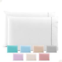Kit Fronhas 70cm X 50cm 2 Peças 100% Algodão Percal 150 Fios