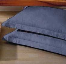 Kit Fronhas de Aba Percal 600 Fios Egípcios Sofisticação e Conforto