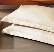 Kit Fronhas de Aba Percal 600 Fios Egípcios Sofisticação e Conforto