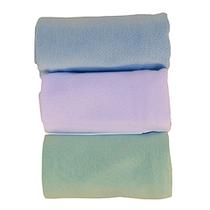 Kit Fronhas de Malha - Azul + Verde + Branco