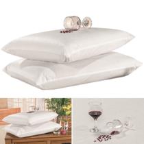 Kit fronhas de travesseiros impermeavel com ziper segura xixi e suor para travesseiros 70cm x 50cm