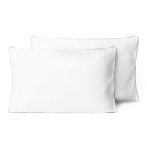 Kit Fronhas Linea 50cm x 70cm 2 Peças - Bege - Micropercal 200 Fios - 100% Poliester