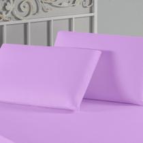 Kit Fronhas Nobre 2 Peças 50cm x 70cm Malha 100% Algodão - Lilás