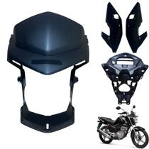 Kit Frontal Farol Cg Fan 160 2016 até 2021 / Máscara Par de Bananinha Aranha do Painel