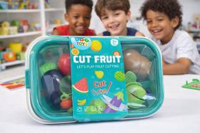 Kit Frutas De Brinquedo Infantil Com tiras autocolantes E Utensílios Kit Frutas De Brinquedo Infantil Com tiras autocolantes E Utensílios
